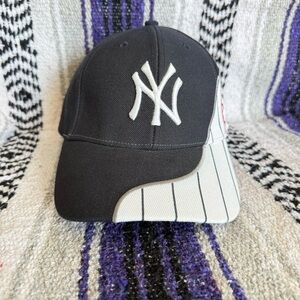 New York Yankees 47 Hat Cap adjustable LargeLogo Rare MLB Baseball Pinstripe